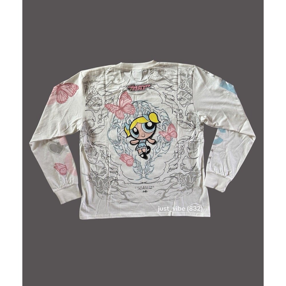 Civil Regime x The Powerpuff Girls Bubbles Harmony Long Sleeve Tee Men’s XL NWT